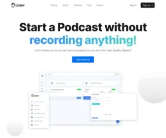 Listnr.tech(Listnr Co) Screenshot