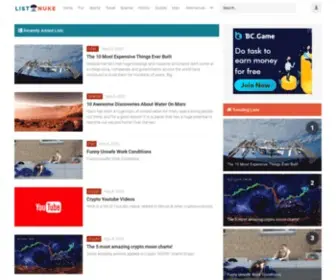 Listnuke.com(Top list) Screenshot