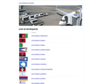 ListofairportsintheWorld.com(List of Airports) Screenshot