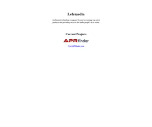 Listofsearchengines.org(Lefemedia) Screenshot