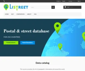 Listreet.com(Database list streets countries) Screenshot