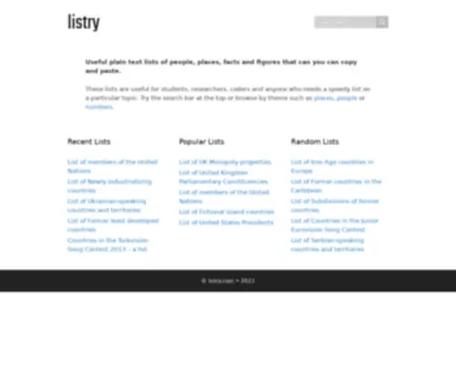 Listry.com(Find useful) Screenshot