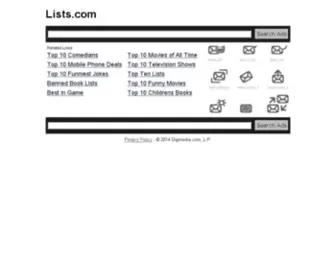 Lists.com(Lists) Screenshot