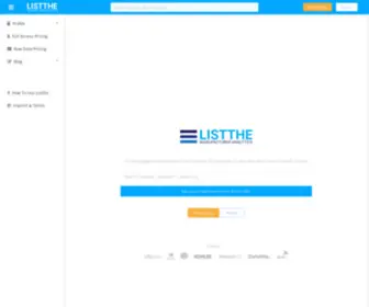 Listthe.com(List the best Factories) Screenshot