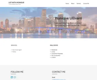 Listwithmonique.com(YOUR MIAMI REALTOR) Screenshot