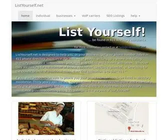 Listyourself.net(List Yourself) Screenshot