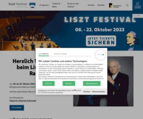 Lisztfestival.at(Erleben Sie das Liszt Festival Raiding von 06) Screenshot