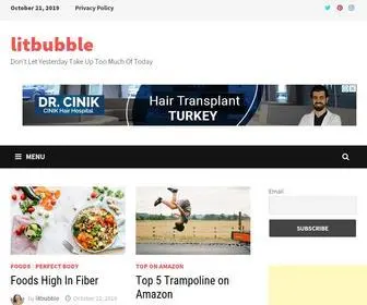 Litbubble.com(T Let Yesterday Take Up Too Much Of Today) Screenshot