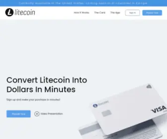 Litecoin-Card.com(Litecoin Card) Screenshot