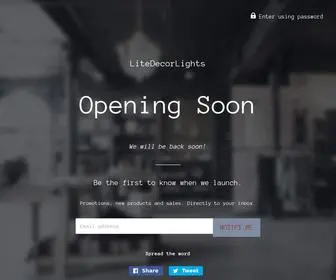 Litedecorlights.com(LiteDecorLights) Screenshot