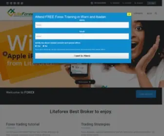 Liteforex.com.ng(Forex Broker LiteForex Nigeria) Screenshot