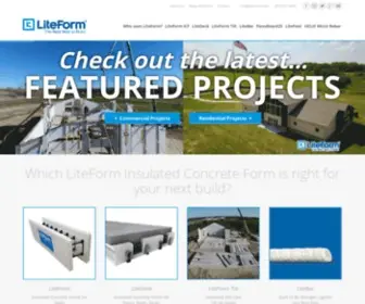 Liteform.com(Insulated Concrete Forms (ICFs)) Screenshot