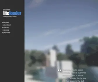 Liteloader.com(Get LiteLoader for Minecraft. LiteLoader) Screenshot