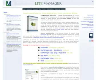 Litemanager.com(Remote desktop/access software for unattended control and support) Screenshot