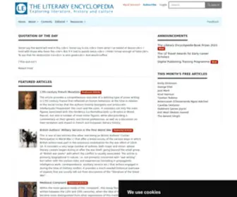 Litencyc.com(Literary Encyclopedia) Screenshot