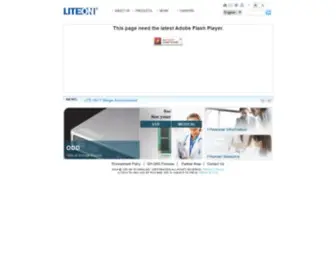 Liteonit.com(LITEON IT CORPORATION) Screenshot