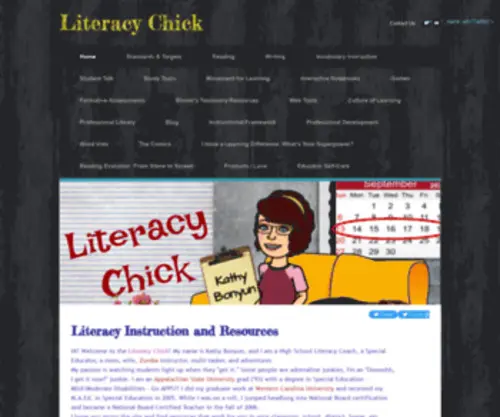 Literacychick.com(Literacy Chick) Screenshot