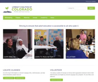 Literacycolorado.org(Literacy Coalition of Colorado) Screenshot