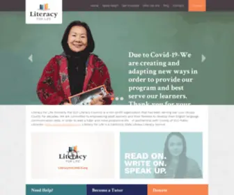Literacyforlifeslo.org(Literacy for Life) Screenshot