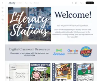 Literacystations.com(Literacy Stations) Screenshot