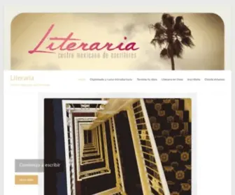 Literariacentro.org(Centro Mexicano de Escritores) Screenshot