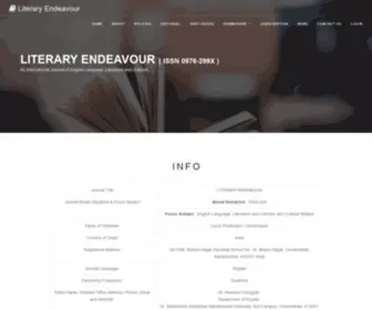 Literaryendeavour.org(Literary Endeavour) Screenshot