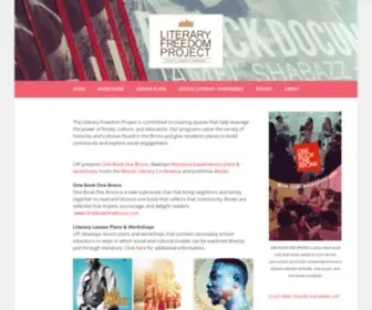 Literaryfreedom.org(The Literary Freedom Project) Screenshot