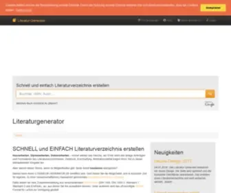Literatur-Generator.de(Literaturverzeichnis erstellen mit Word) Screenshot