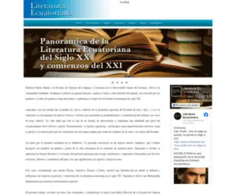 Literaturaecuatoriana.com(Literatura Ecuatoriana) Screenshot