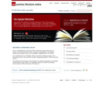 Literature.at(Austrian Literature Online) Screenshot