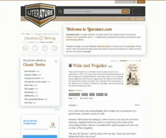 Literature.com(A large collection of free online classic and modern books) Screenshot