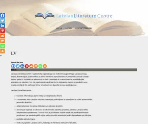 Literature.lv(Latvian Literature Centre) Screenshot