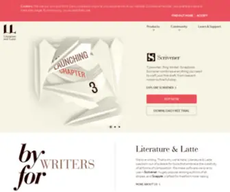 Literatureandlatte.com(Literature & Latte) Screenshot