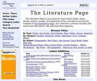 Literaturepage.com(The Literature Page) Screenshot