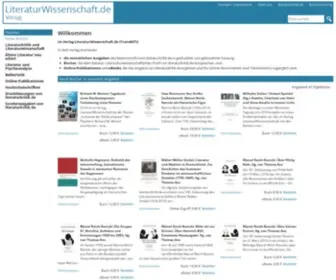 Literaturwissenschaft.de(Literaturwissenschaft) Screenshot