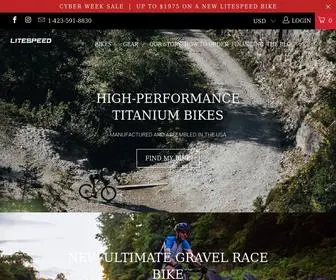 Litespeed.com(High-Performance Titanium Bikes) Screenshot