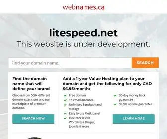 Litespeed.net(Website) Screenshot