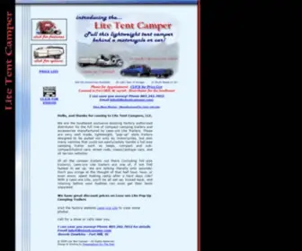 Litetentcamper.com(Lite Tent Camper) Screenshot