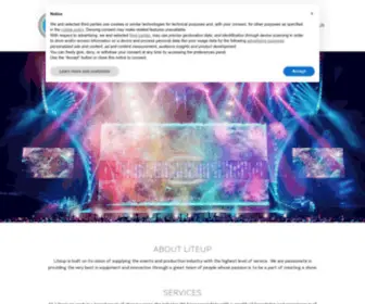 Liteup.co.uk(Liteup is built on its vision of supplying the events and production industry with the highest level of service) Screenshot