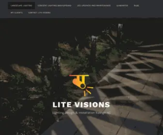 Litevisions.com(Outdoor Landscape Lighting Design and Installation Raleigh NC) Screenshot