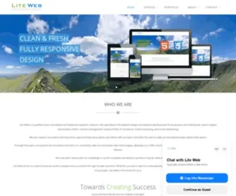 Liteweb.info(Website design and website development in Lebanon) Screenshot