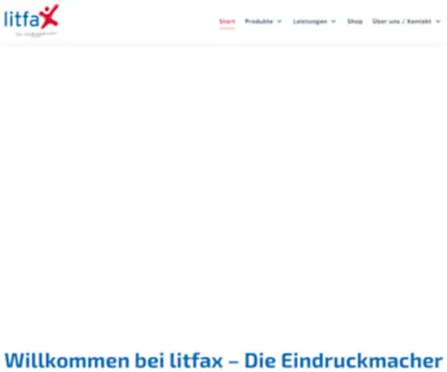 Litfax-BV.de(Zahlungsverkehrsvordrucke, Spendenscheck und Hängeordner) Screenshot