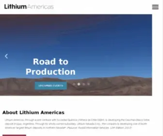 Lithiumamericas.com(Lithium Americas) Screenshot