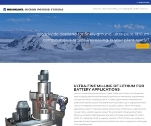 Lithiumcarbonatemilling.com(Lithium Carbonate Milling) Screenshot