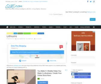 Lithiums.com(QUE.com Lithiums) Screenshot