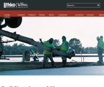 Lithko.com(Concrete Contractors) Screenshot