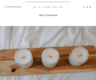 Lithomefragrance.ca(Lit Home Fragrance) Screenshot