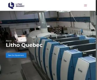 Lithoquebec.com(Printing Montreal) Screenshot