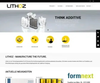 Lithoz.com(Ceramic 3d printing for high) Screenshot