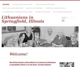 Lithspringfield.com(Lithuanians in Springfield) Screenshot